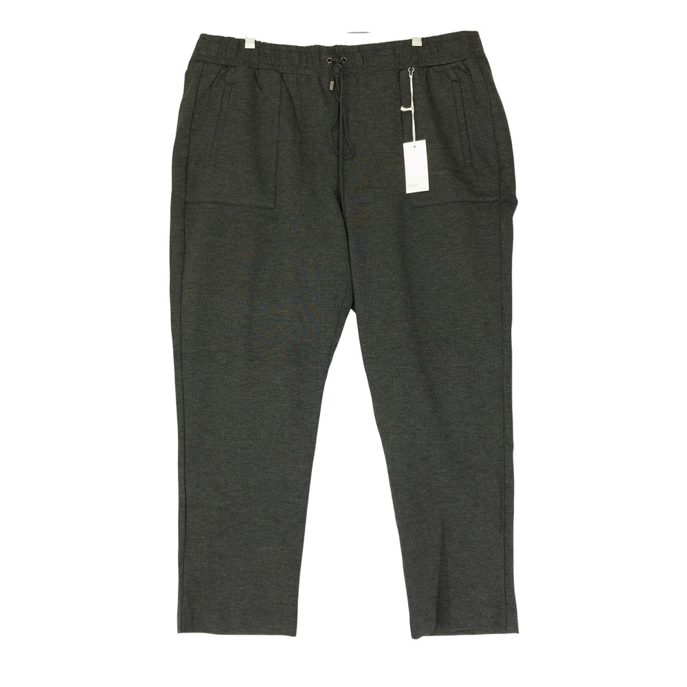 Lane Bryant Ponte‎ Ankle Pants Womens Size 14/16 Gray Smoothing Elastic Waist